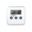 Kitchen Probe Thermometer with Timer, 1m Cable, 0°C to 250°C, Stand Hang Magnet, Black and White