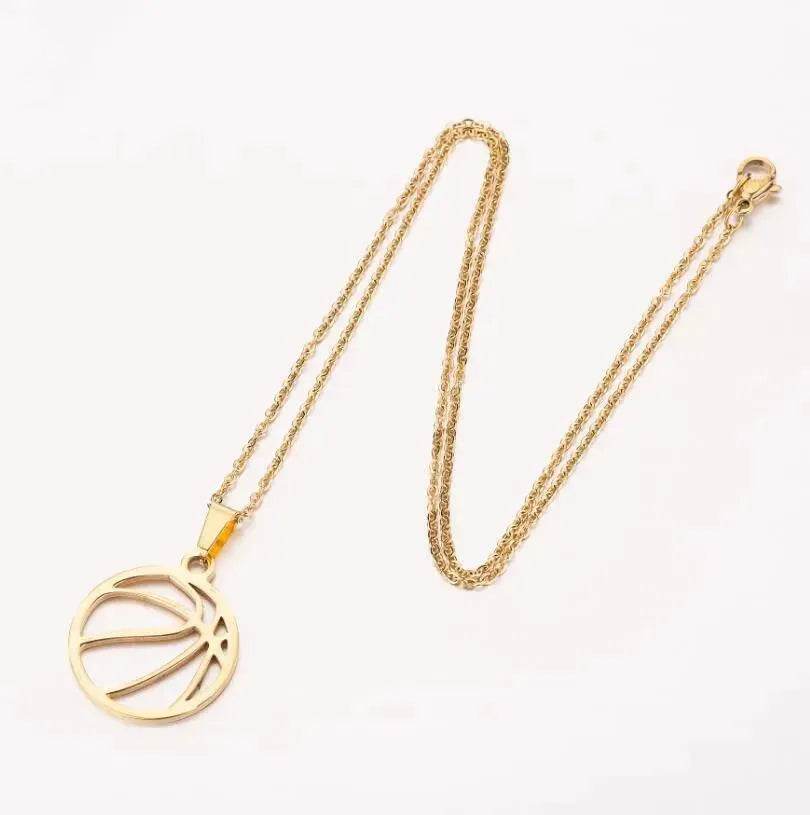 Games stainless steel volleyball necklace for men and women