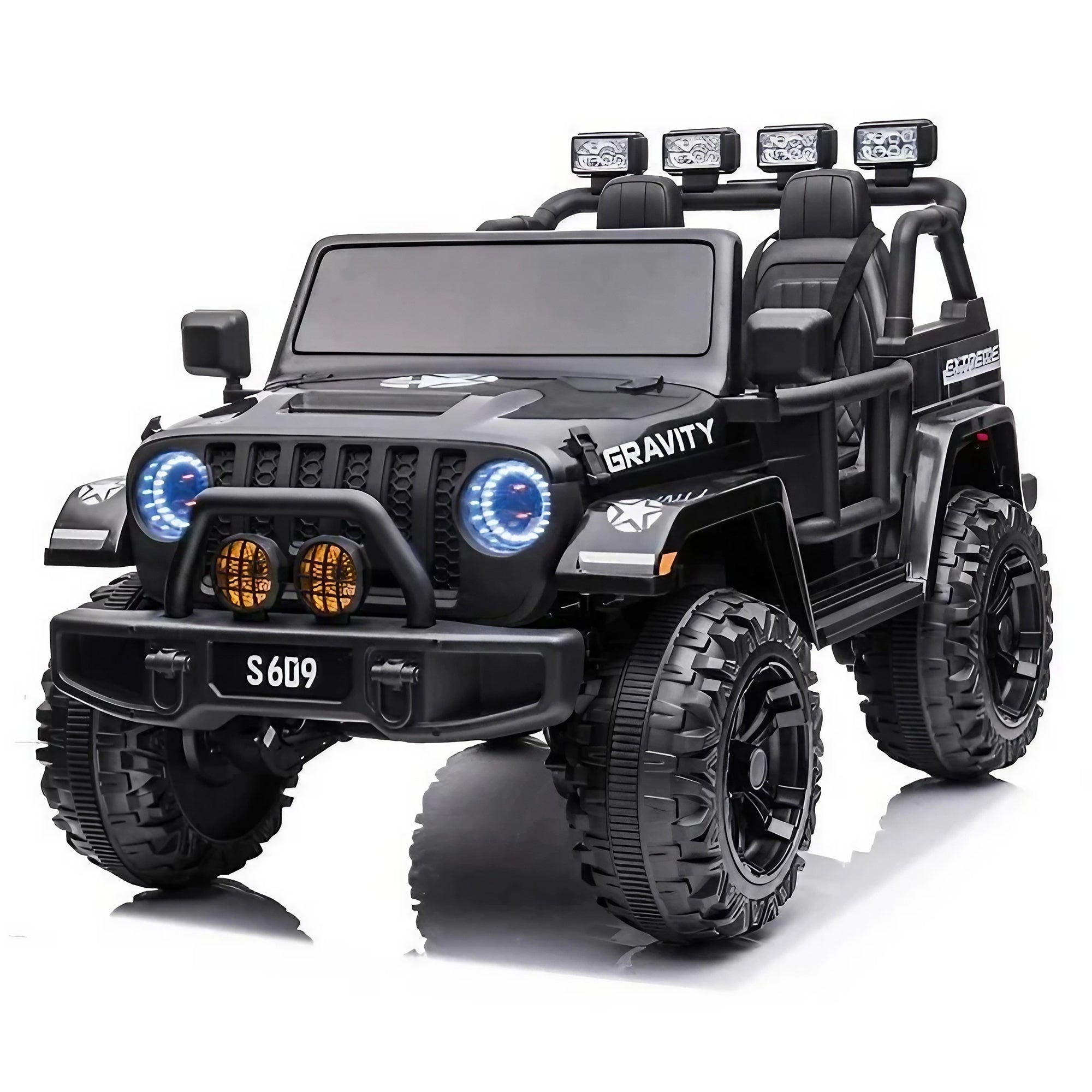 2026 24V Monster Jeep 2 Seater DELUXE Kids Ride On Car with Remote Control