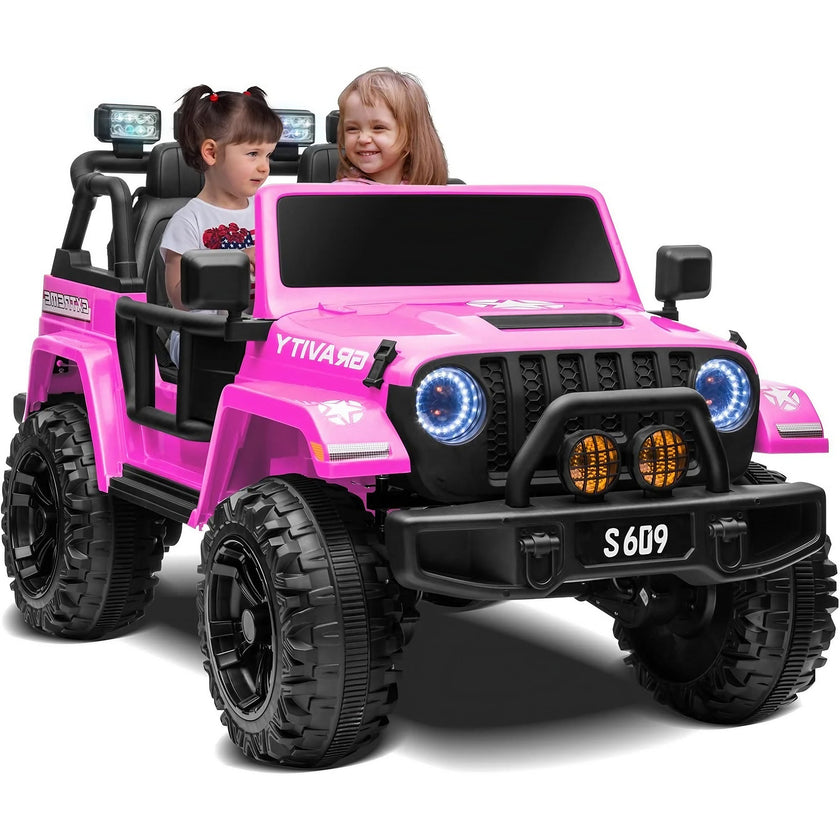 2026 24V Monster Jeep 2 Seater DELUXE Kids Ride On Car with Remote Control