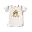 Baby/Kids Graphic Bamboo T-Shirt | Chocolate Donut On Leaf Green