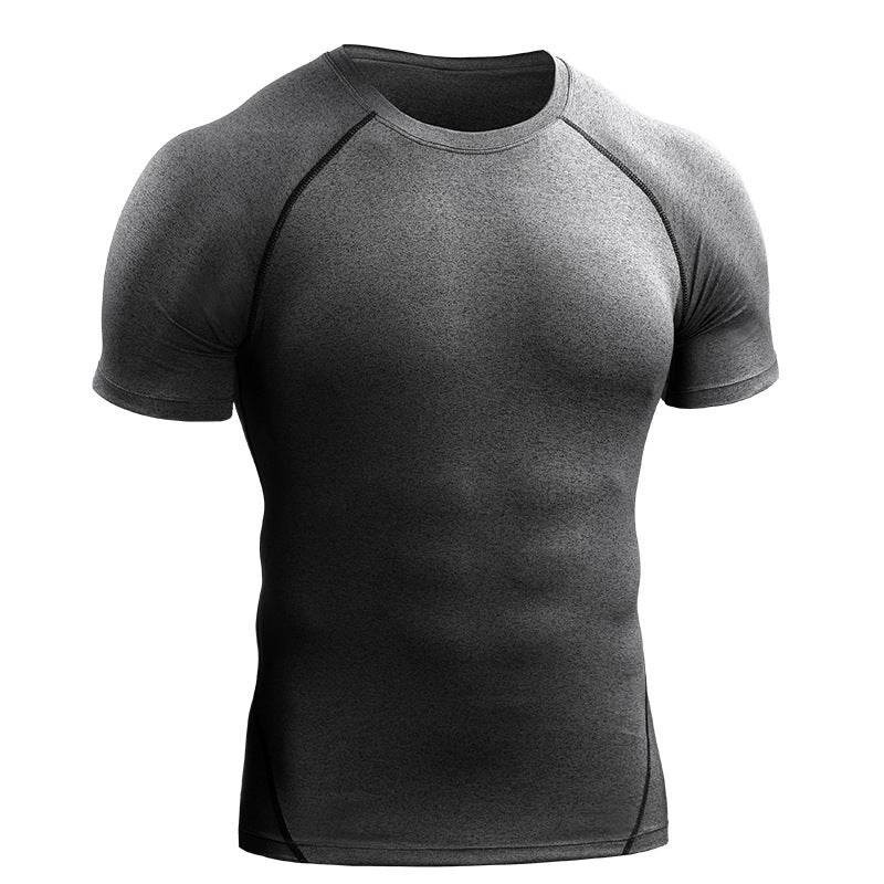 Quick Drying Men Short Sleeve Exercise Running Workout T-shirt Top