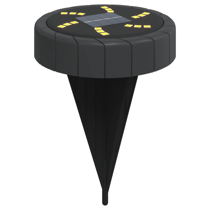 Solar Ground Lights with Ground Spike, 12 Pieces, Warm White