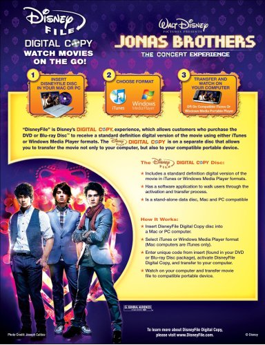 Jonas Brothers: The 3D Concert Experience (Deluxe Extended Movie) - 3D Blu-Ray/Blu-Ray/DVD (Used)
