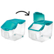Starfrit LocknLock Plastic Pantry Container with Wheels - 406oz/12L - Airtight - 4-Sided Locking Flip-Top Lid 🍁 All In One Marketplace Canada