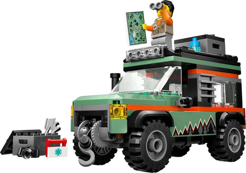 LEGO City Off-Road 4x4 Mountain Truck Toy - Building Toy Set for Kids, Boys and Girls, Ages 6+ - Fun Gift Idea for Ramadan - with Adventurer Minifigure and Accessories - 60447 🍁 All In One Marketplace Canada