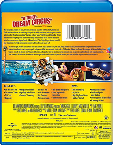 Madagascar 3: Europe's Most Wanted - Blu-Ray/DVD (Used)