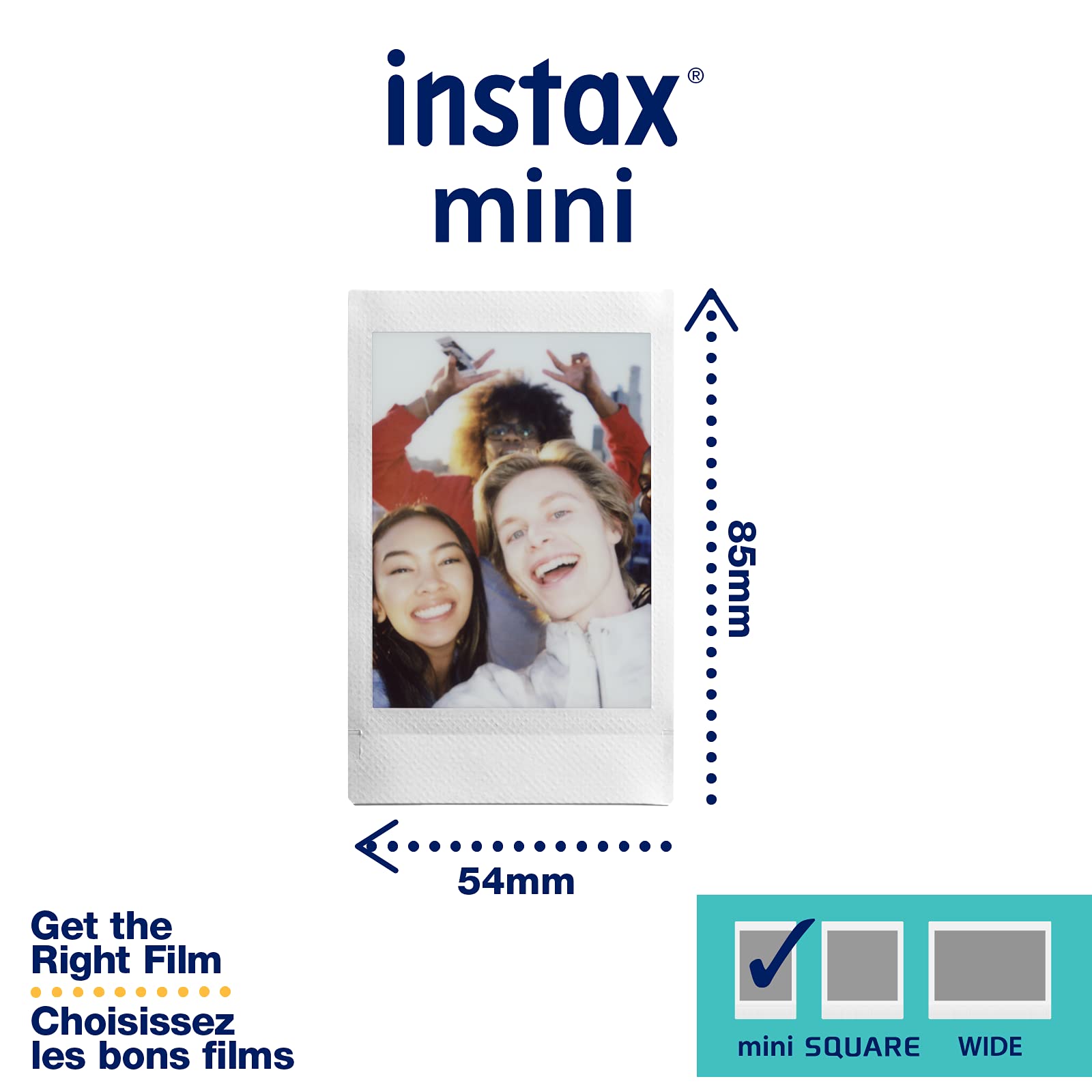 Fujifilm Instax Mini Film, 3 Pack with Stickers (30 exposures) White 600022104 🍁 All In One Marketplace Canada