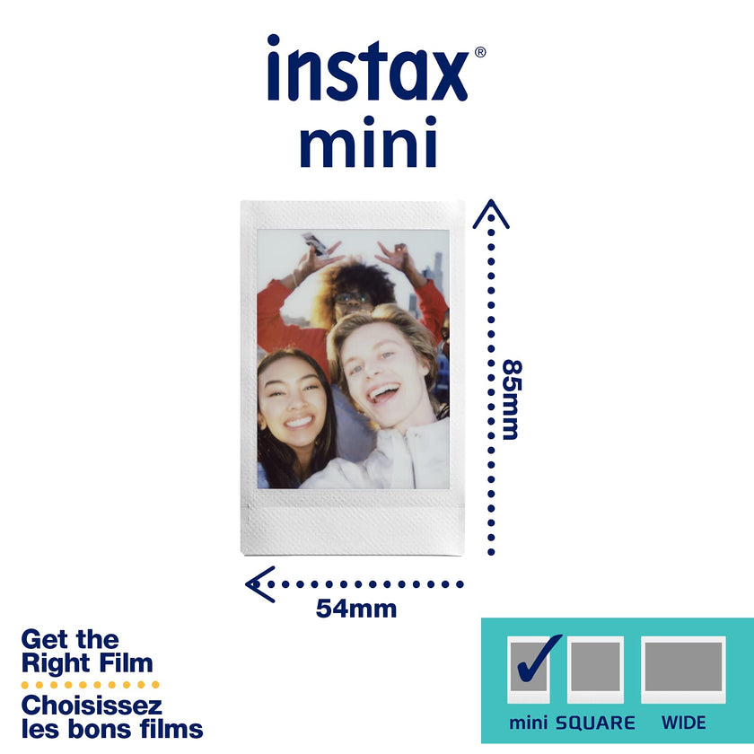 Fujifilm Instax Mini Film, 3 Pack with Stickers (30 exposures) White 600022104 🍁 All In One Marketplace Canada