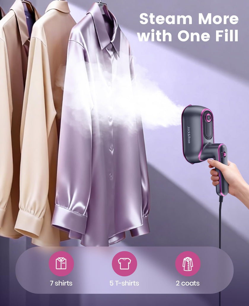 Jack＆Rose Steamer Clothes,8s Heat-up Travel Steam Iron,Portable Steamer 🍁 All In One Marketplace Canada