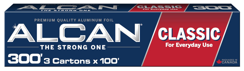 ALCAN Aluminum Foil Classic, 12 Inches x 100 Feet 3-count (Pack of 3) 🍁 All In One Marketplace Canada