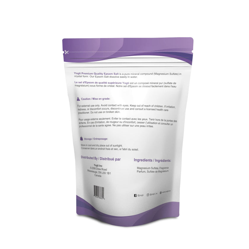 Yogti Epsom Bath Salt with Lavender Oil, 10 pound (Packaging May Vary) 🍁 All In One Marketplace Canada