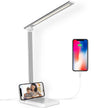 Semlos Desk Lamp, Dimmable LED Table Lamp with 25 Lighting Modes, Eye-Caring Touch Control Desk Light, 45 Min Auto Timer & Memory, White 🍁 All In One Marketplace Canada