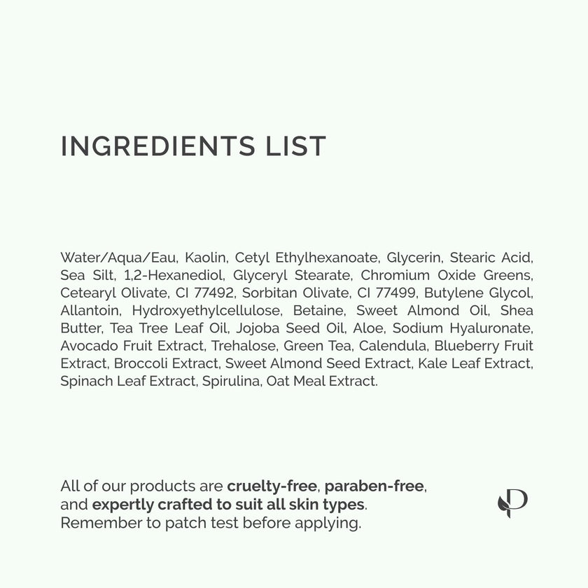 PLANTIFIQUE Clay Mask with Avocado & Superfoods - Korean Face Masks Skincare Products - Dermatologically Tested - Masque Visage Beauté - Gift Idea, 110g / 3.88 fl oz 🍁 All In One Marketplace Canada