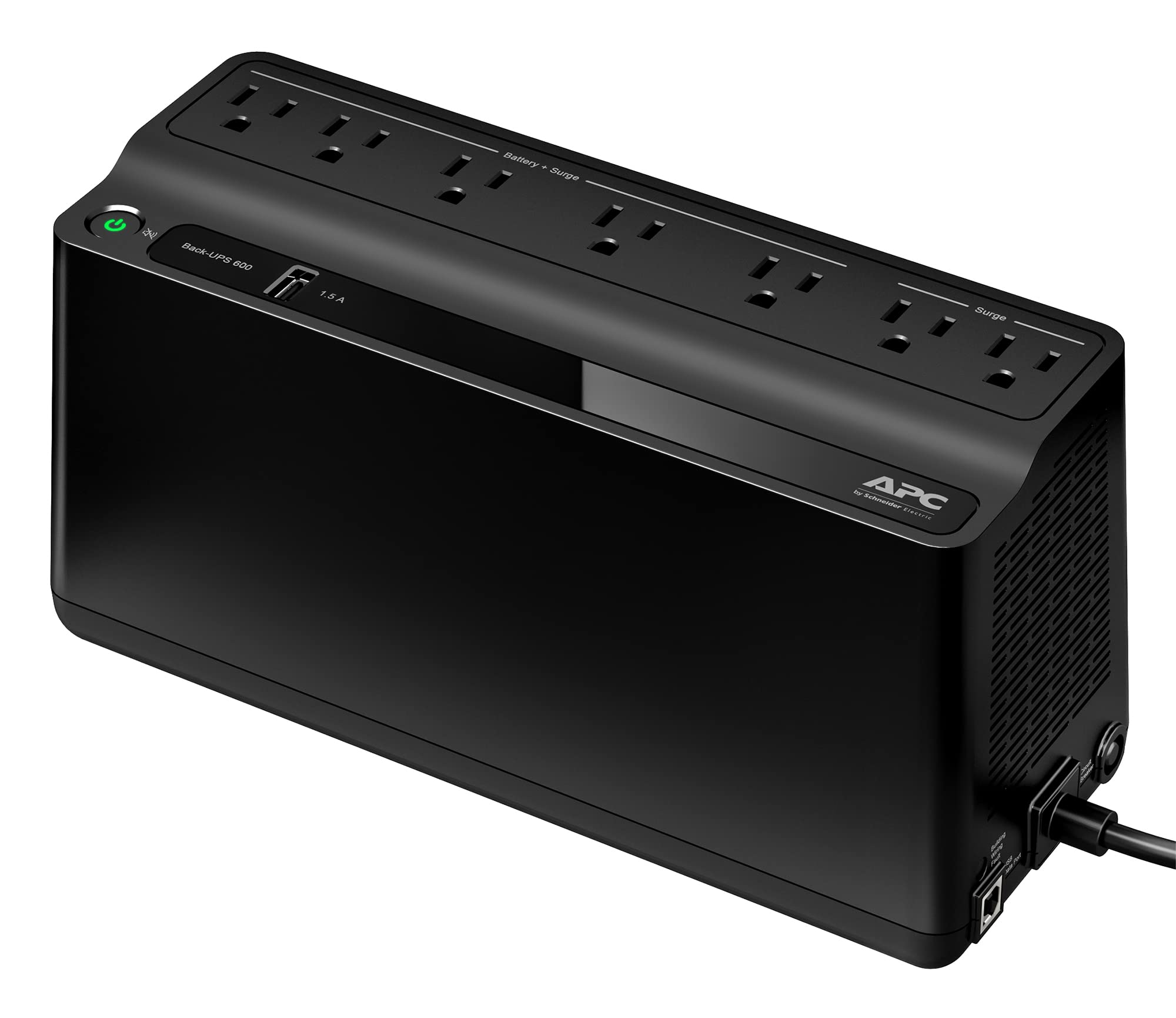 APC UPS Battery Backup & Surge Protector with USB Charger, 600VA APC Back-UPS (BE600M1) 🍁 All In One Marketplace Canada