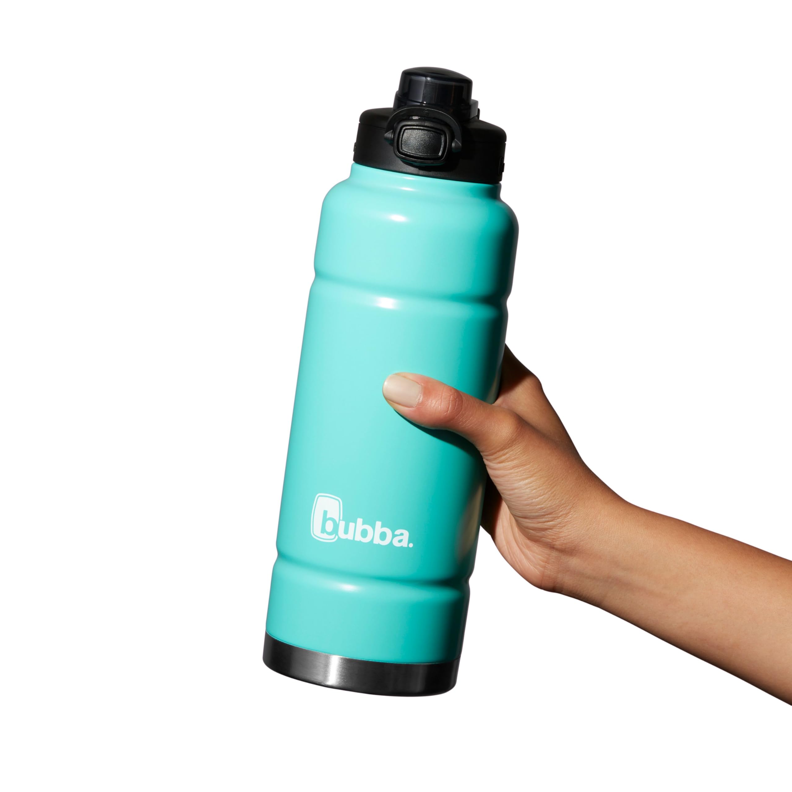 bubba Trailblazer Stainless Steel Water Bottle with Push Button Lid, 40 oz (1.18 L), Vacuum-Insulated, Rubberized Island Teal 🍁 All In One Marketplace Canada