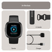 Google Fitbit Versa 4 Fitness Smart Watch for Men and Women with Daily Readiness, Gps, 24/7 Heart Rate, 40+ Exercise Modes, Sleep Tracking and More, Black/graphite, One Size (S and L Bands Included 🍁 All In One Marketplace Canada