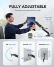 HUANUO Single Monitor Mount, 13 to 32 Inch Design Monitor Arm, Adjustable Stand, Vesa Mount with Clamp and Grommet Base - Fits 4.4 to 19.8lbs LCD Computer Monitors 🍁 All In One Marketplace Canada