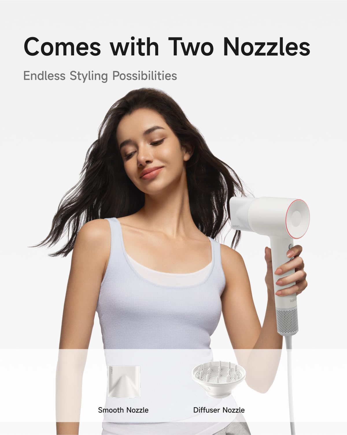 Laifen Hair Dryer SE 2, 200 Million Negative Ionic Blow Dryer with Child Mode and 108,000 RPM Brushless Motor, 1400W Powerful Fast Drying High-Speed Low Noise Hairdryer with Magnetic Attachments, HD130 🍁 All In One Marketplace Canada