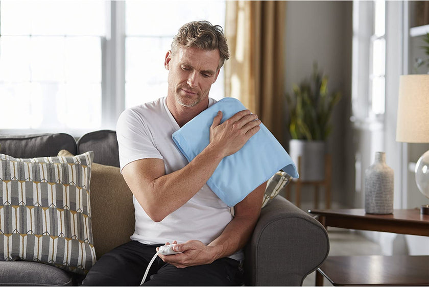 Sunbeam Heating Pad with Arthritis Controller - Neck & Shoulder Electric Heating Pad for Targeted Pain Relief, 3 Heat Settings, Machine Washable, 12 x 15 inch 🍁 All In One Marketplace Canada