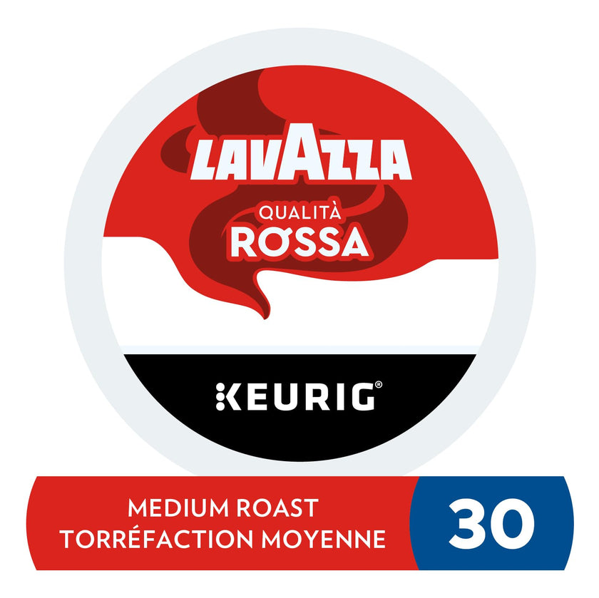 Lavazza Qualità Rossa Medium Roast K-Cup Coffee Pods, 30 Count For Keurig Coffee Makers 🍁 All In One Marketplace Canada