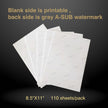 A-SUB Sublimation Paper 8.5x11 Inch 110 Sheets ONLY Compatible with Sublimation Printer and Sublimation Ink 125g 🍁 All In One Marketplace Canada