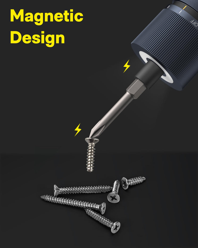 HOTO Electric Screwdriver Set, 3.6V Cordless Screwdriver Set USB-C, 3 Torque Settings, 1500mAh Battery, LED Light & 12 S2 Metal Bits for Furniture/Electrical Repairs 🍁 All In One Marketplace Canada