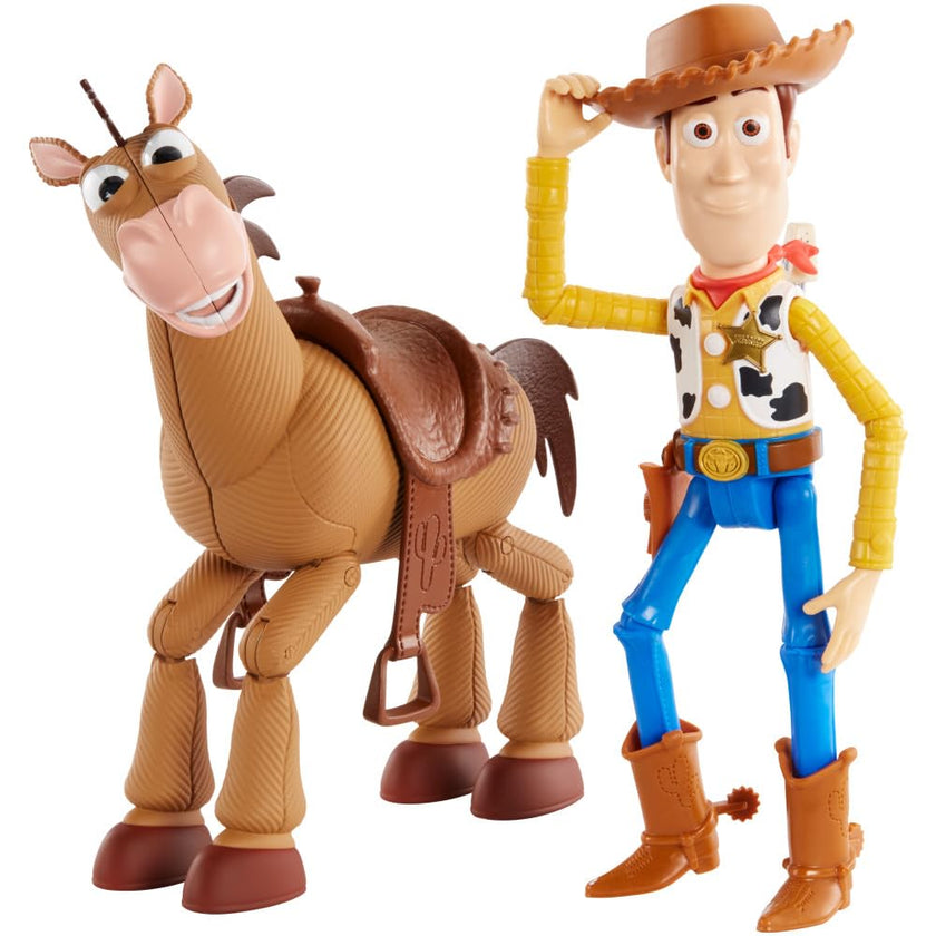 Mattel Disney Pixar's Toy Story 4 Woody and Bullseye 2-Character Pack, Movie-inspired Relative-Scale for Storytelling Play 🍁 All In One Marketplace Canada