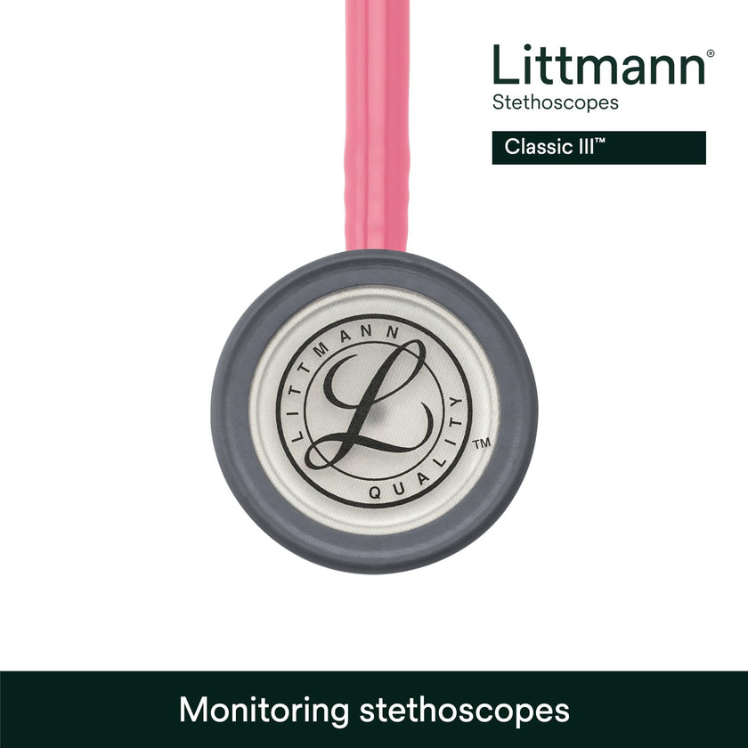 3M Littmann Classic III Monitoring Stethoscope, 5633, More Than 2X as Loud*, Weighs Less**, Stainless Steel Chestpiece, 69 cm (27