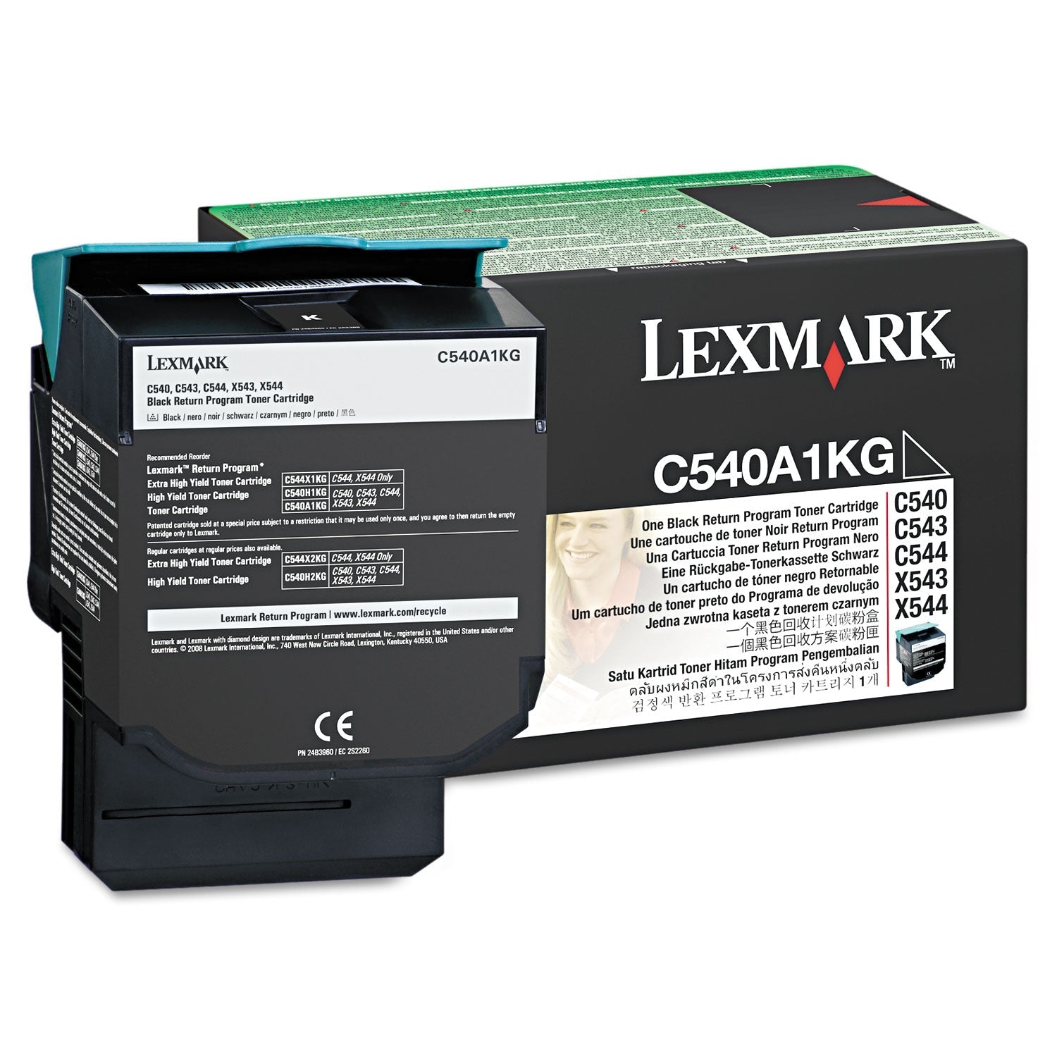 Lexmark C540A1KG Black Return Program Toner Cartridge