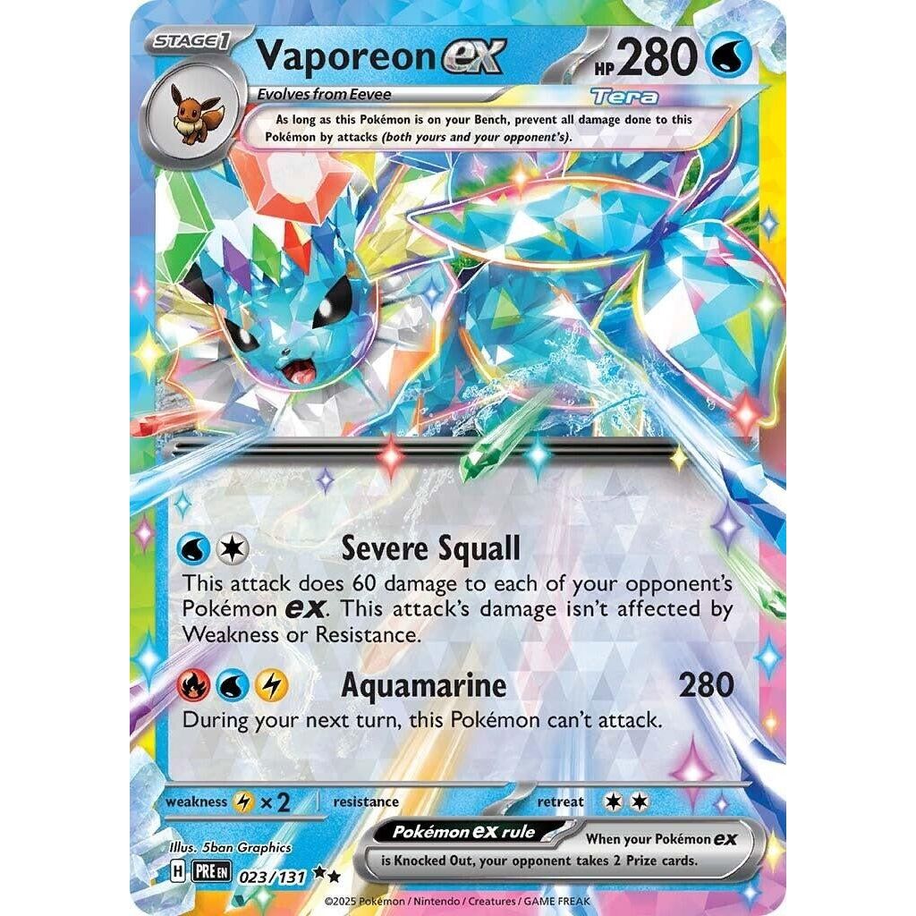Vaporeon ex (023/131) (PRE)
