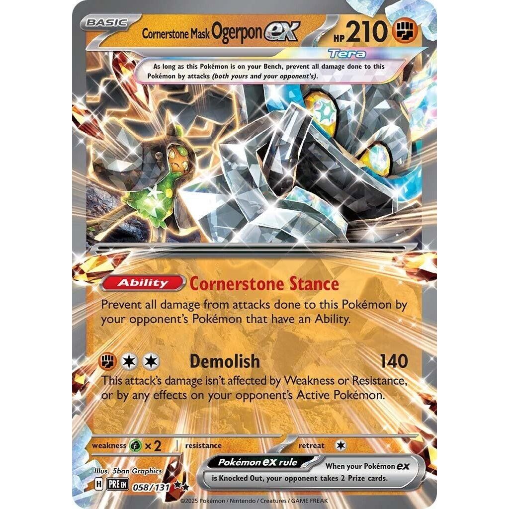 Cornerstone Mask Ogerpon ex (058/131) (PRE)