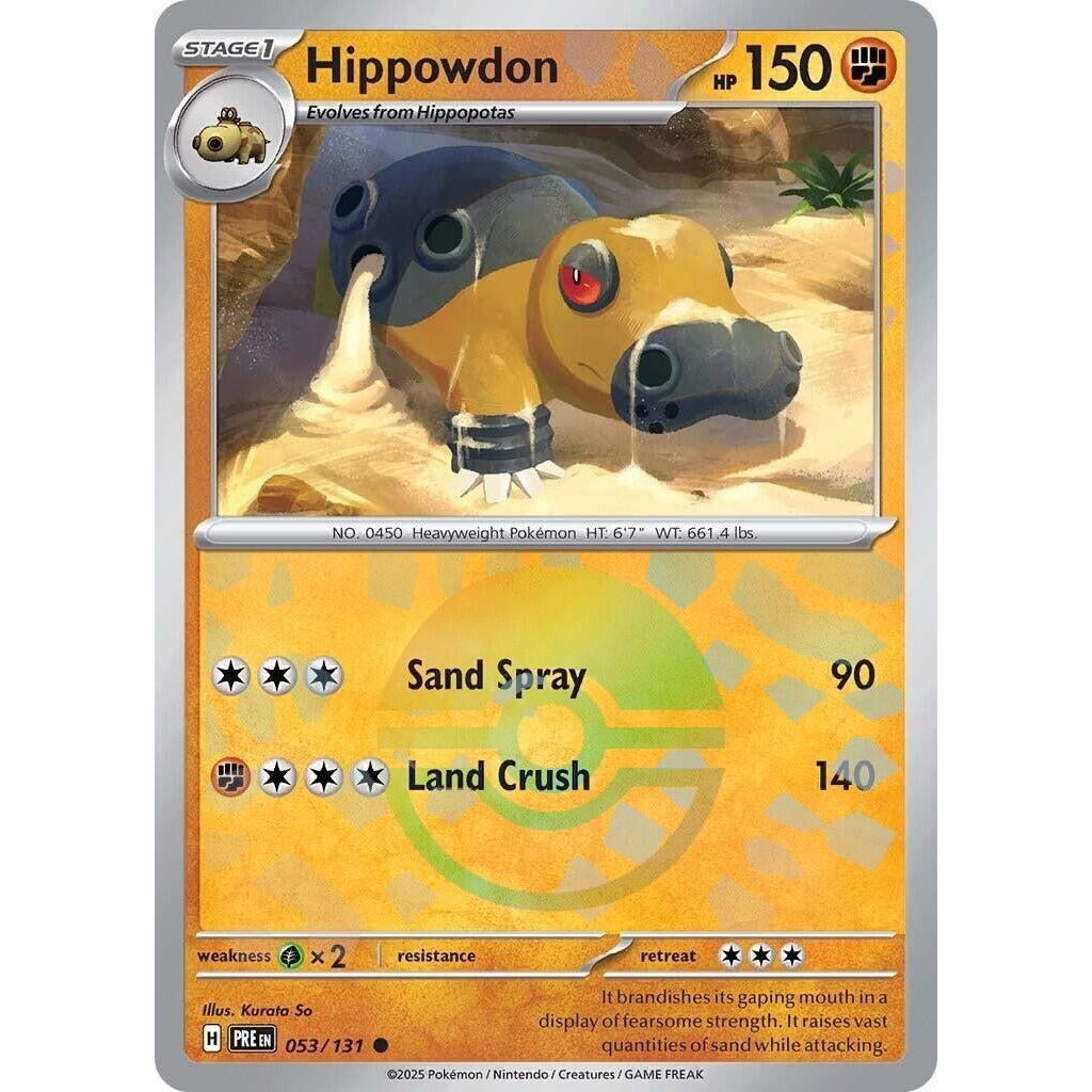 Hippowdon (Poke Ball Pattern) (053/131) (PRE)