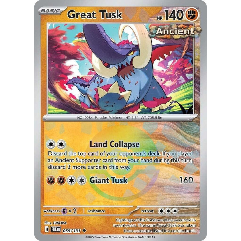 Great Tusk (Poke Ball Pattern) (055/131) (PRE)