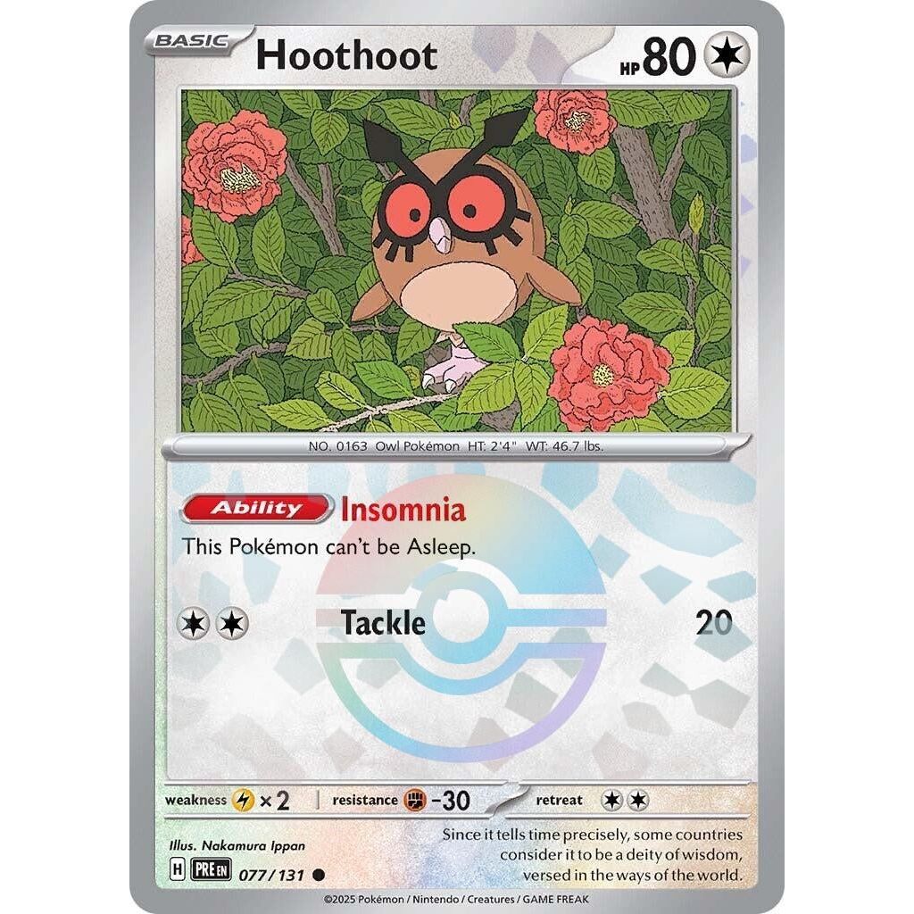 Hoothoot (Poke Ball Pattern) (077/131) (PRE)