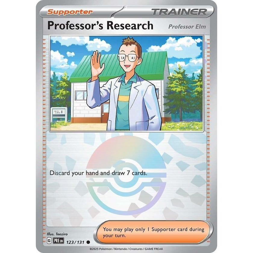 Professor's Research [Professor Elm] (Poke Ball Pattern) (123/131) (PRE)