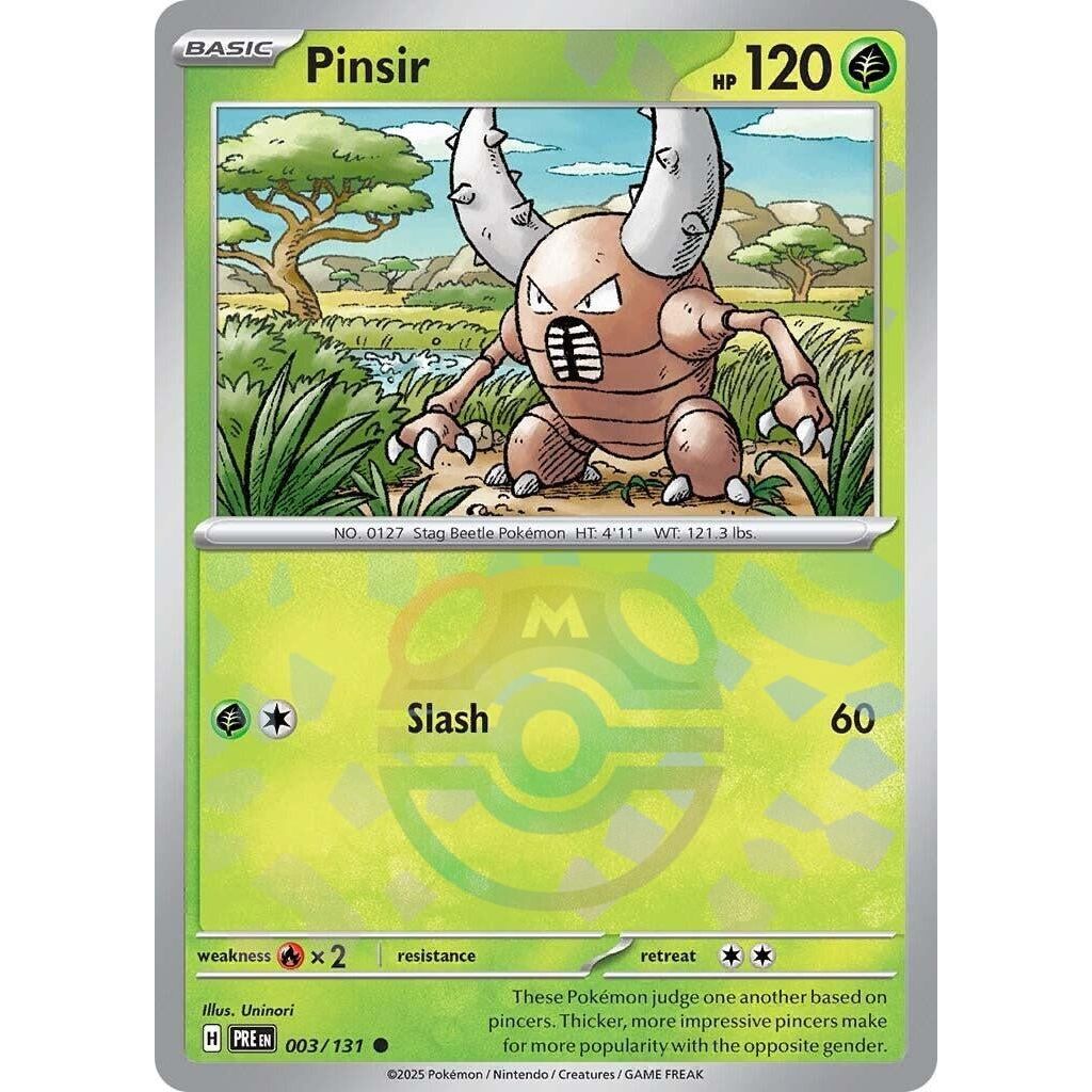 Pinsir (Master Ball Pattern) (003/131) (PRE)