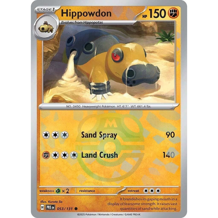 Hippowdon (Master Ball Pattern) (053/131) (PRE)