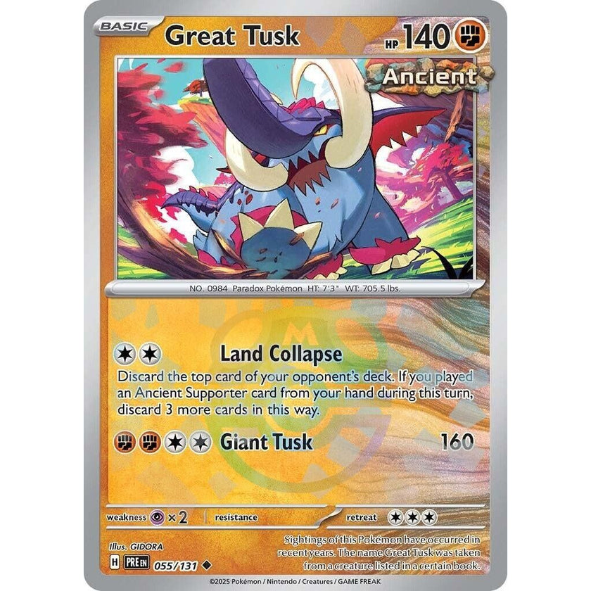 Great Tusk (Master Ball Pattern) (055/131) (PRE)