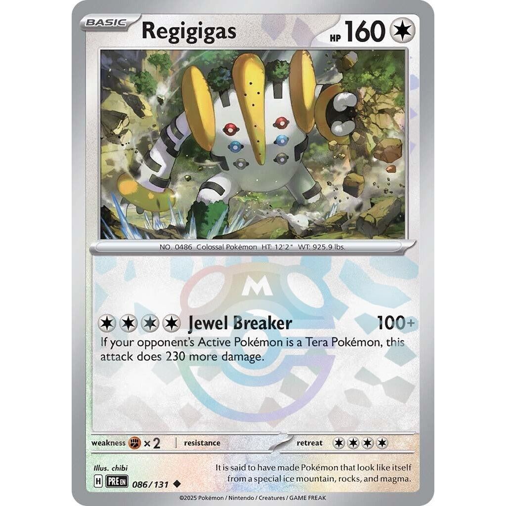 Regigigas (Master Ball Pattern) (086/131) (PRE)