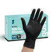 Gusto Black Nitrile Gloves [100 Count] Disposable Heavy Duty 6 Mil - Large 🍁 All In One Marketplace Canada
