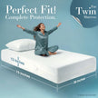 Utopia Bedding Zippered Mattress Encasement Twin (Pack of 2) - 100% Waterproof and Bed Bug Proof Mattress Protector - Absorbent, Six-Sided Mattress Cover 🍁 All In One Marketplace Canada