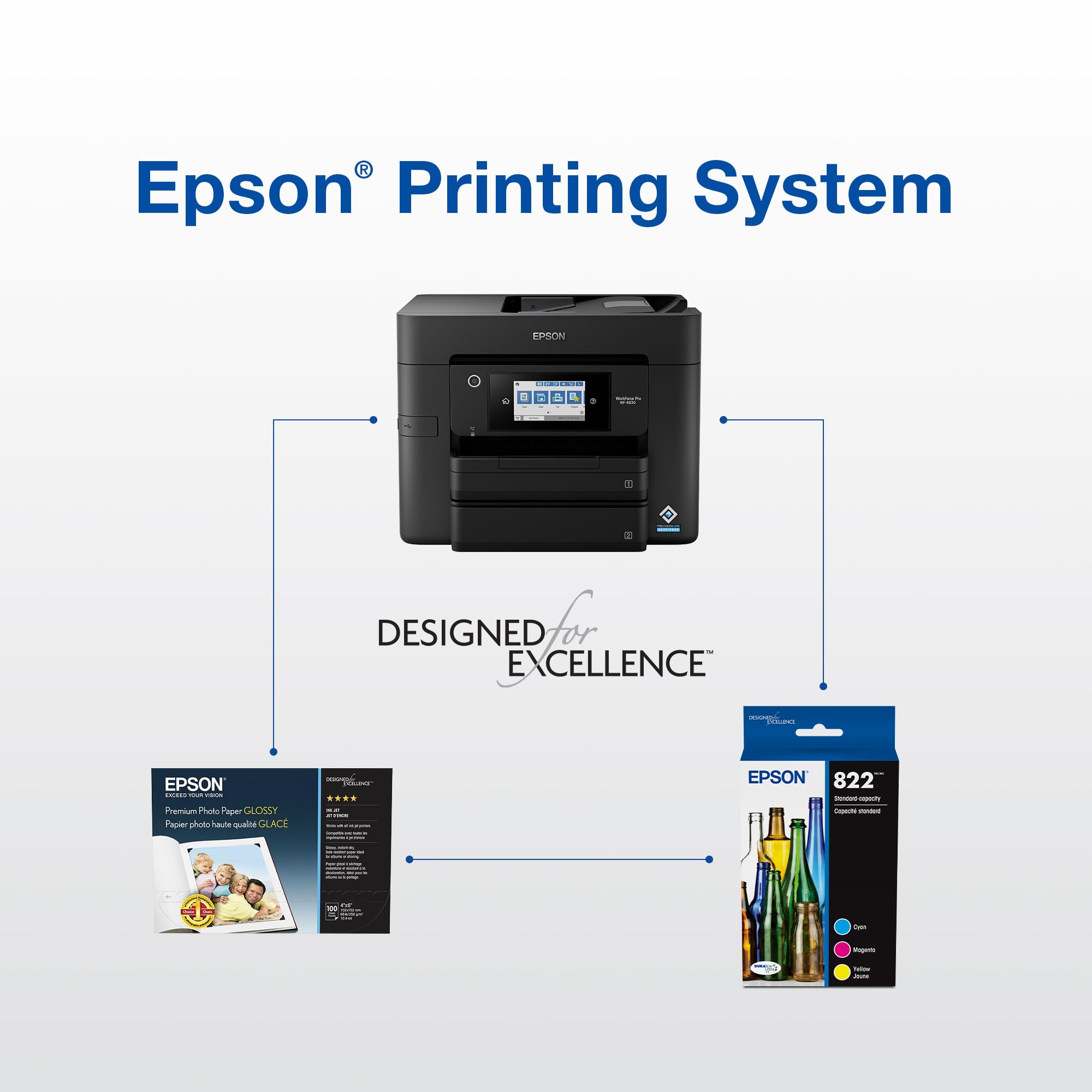 Epson 822 Genuine Ink Cartridge XL Black and Standard Color Combo Pack 🍁 All In One Marketplace Canada