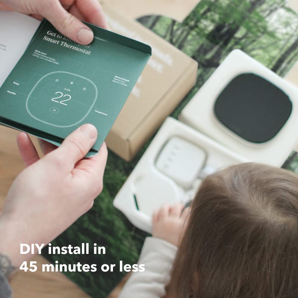 ecobee New Smart Thermostat Enhanced - Programmable Wifi Thermostat - Works with Siri, Alexa, Google Assistant - Energy Star Certified - Smart Home 🍁 All In One Marketplace Canada