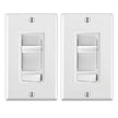 Leviton 2-Pack SureSlide Dimmer Switch for Dimmable LED, Halogen and Incandescent Bulbs, 6674-2PK, White 🍁 All In One Marketplace Canada