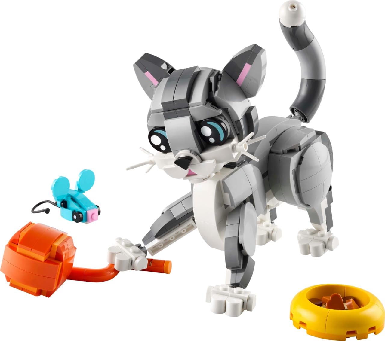 LEGO Creator 3 in 1 Playful Cat Toy - Building Toy with 3 Building Options, Cat, Dog, or Pigeon - Animal Figures for Kids, Girls and Boys, Ages 8+ - Gift Idea for Birthday - 31163 🍁 All In One Marketplace Canada