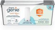 Diaper Genie Easy Roll Refill with 18 Bags - for the Diaper Genie Signature and Platinum pails | Lasts Up to 5 Months or Holds Up to 846 newborn Diapers Per Refill blue 1 Count 🍁 All In One Marketplace Canada