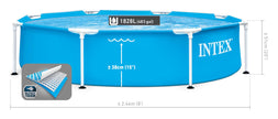INTEX 28205EH Metal Frame Above Ground Swimming Pool: 8ft x 20in – Puncture-Resistant Material – Easy Assemble – Rust Resistant – 483 Gallon Capacity 🍁 All In One Marketplace Canada
