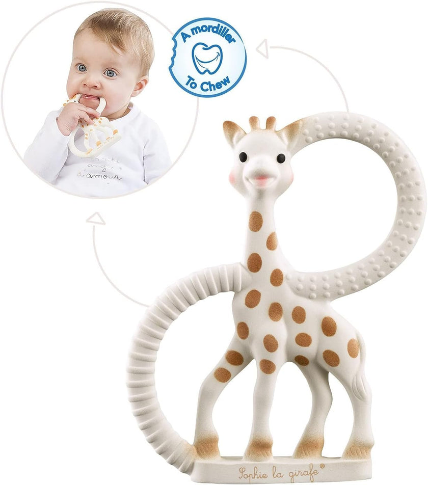 Sophie la girafe - Teething Ring - Sooth Painful Gums for Babies - Natural Rubber Sophie the Giraffe - For Babies from Birth 🍁 All In One Marketplace Canada