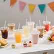 Joyeux 100 Pack 16 oz Clear Plastic Cups with Lids and Straws - Disposable Iced Coffee Cups for Matcha, Milkshakes, Smoothies and to go Drinks 🍁 All In One Marketplace Canada